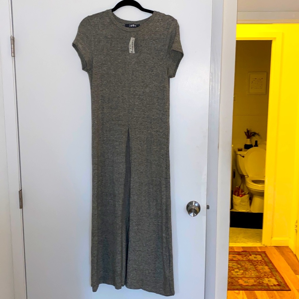 1804 Slit front short sleeve tunic top/dress